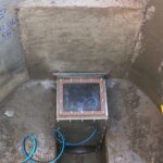 Installed drain closure device